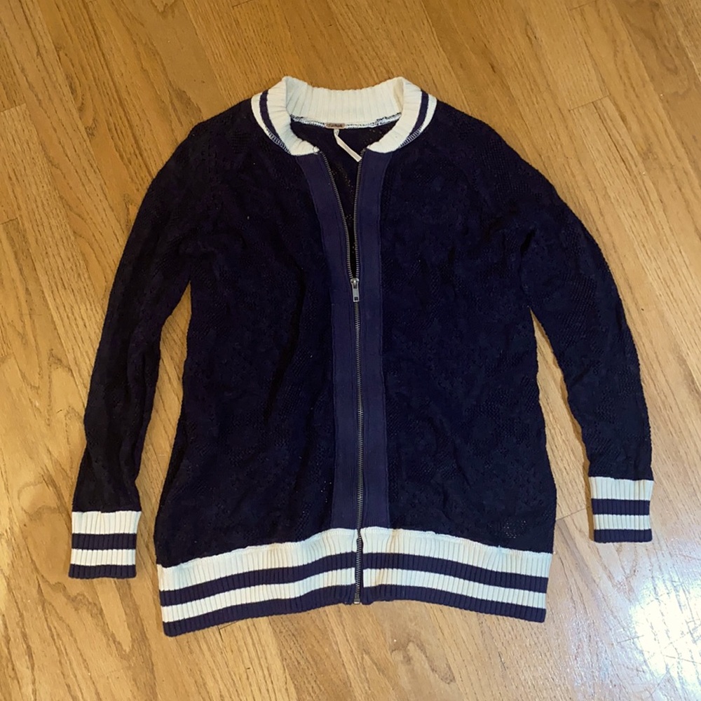 🌟Free People Zip Up Knit Sweater🌟